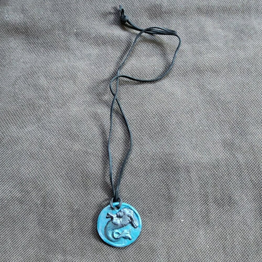 Turquoise Capricorn Pendant Necklace